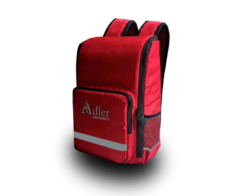 Mochila de emergencia Adler roja